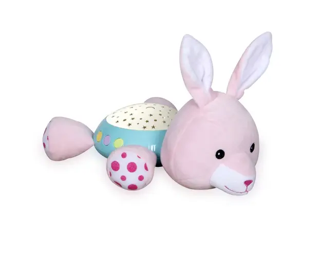 Lampa de veghe cu proiector Lorelli Bunny Pink