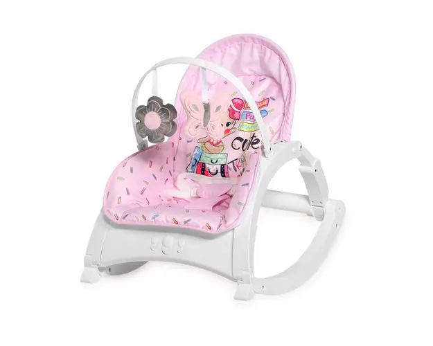 Leagan cu vibratii Lorelli Enjoy Za-Za 2020 pink travelling