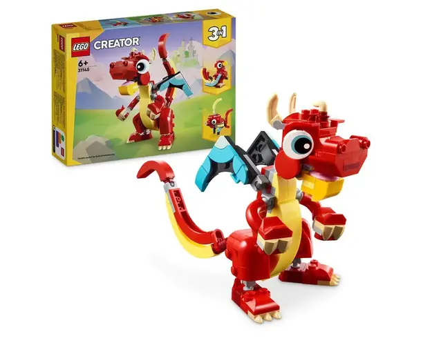 Lego Creator Dragon Rosu 31145
