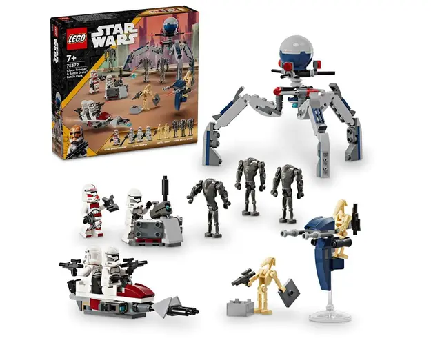 Lego Star Wars Pachet de Lupta Clone Trooper si Droid de Lupta 75372