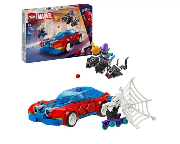 Lego Super Heroes Masina de Curse a Omului Paianjen si Venom Green Goblin 76279