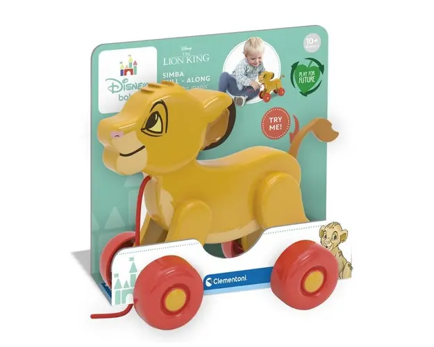 Leut de tras cu roti Clementoni Baby Simba