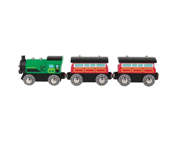 Locomotiva cu 2 vagoane din lemn Hape