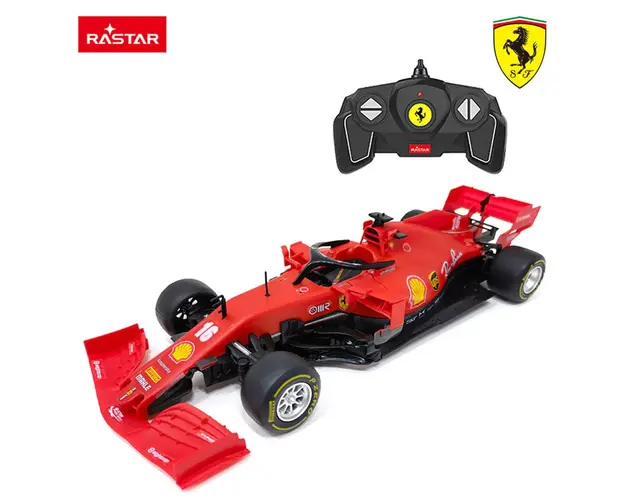 Masina F1 de asamblat cu telecomanda Rastar Ferrari SF1000 Charles Leclerc 1:16