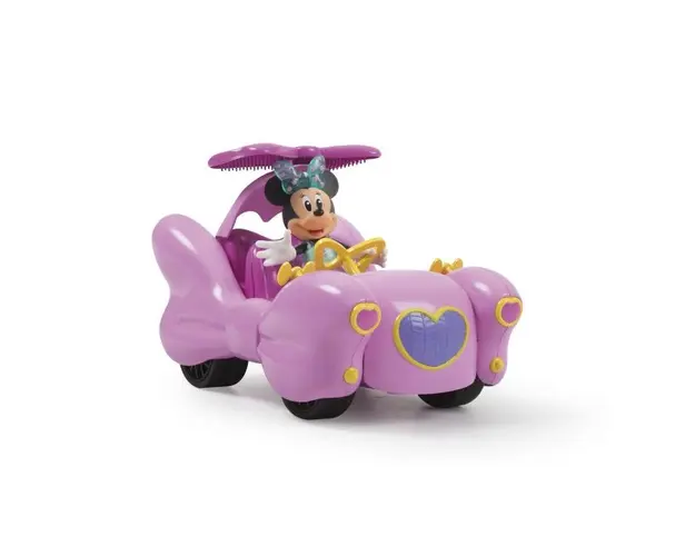 Masinuta cu telecomanda Minnie Fashion cu figurina