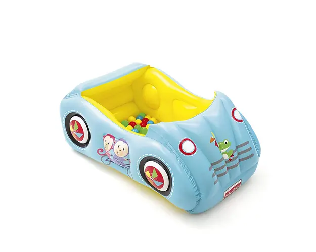 Masinuta gonflabila cu bile Bestway Fisher Price