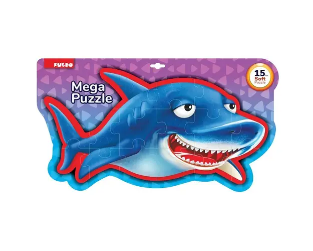 Mega puzzle cu piese moi Puedo 15 piese Rechin