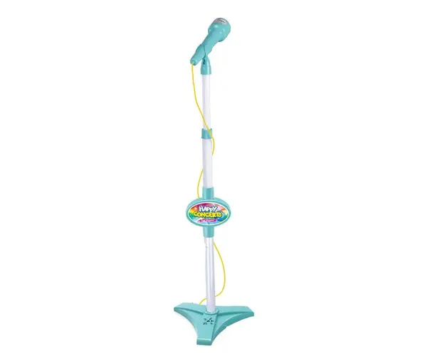 Microfon cu stativ Little Singer Verde