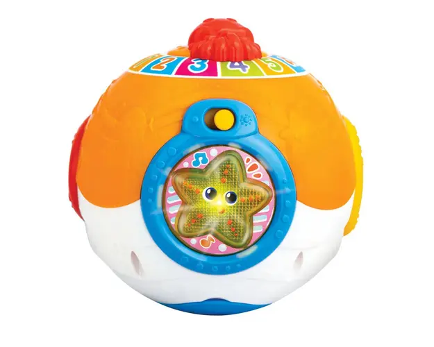 Minge cu sunete Winfun Roll N Learn Ocean Ball