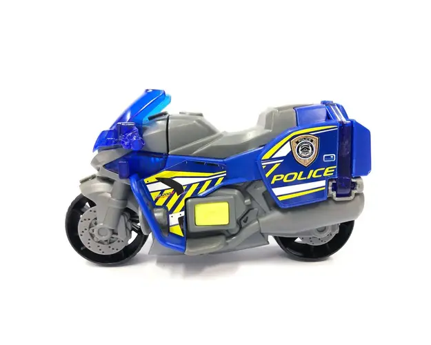 Motocicleta de politie cu sunete si lumini Simba Dickie 15 cm