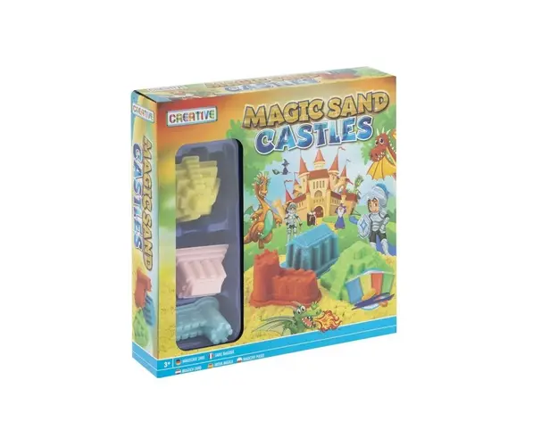 Nisip magic cu forme pentru castel din nisip