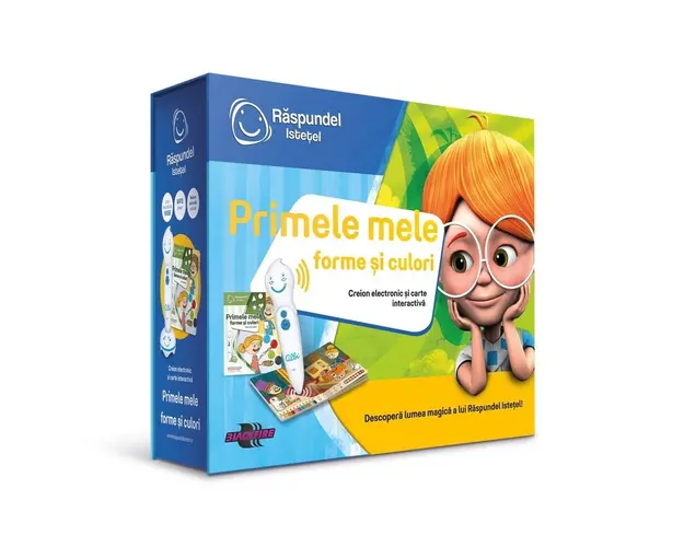 Pachet Raspundel Istetel - Creion si carte Primele mele forme si culori