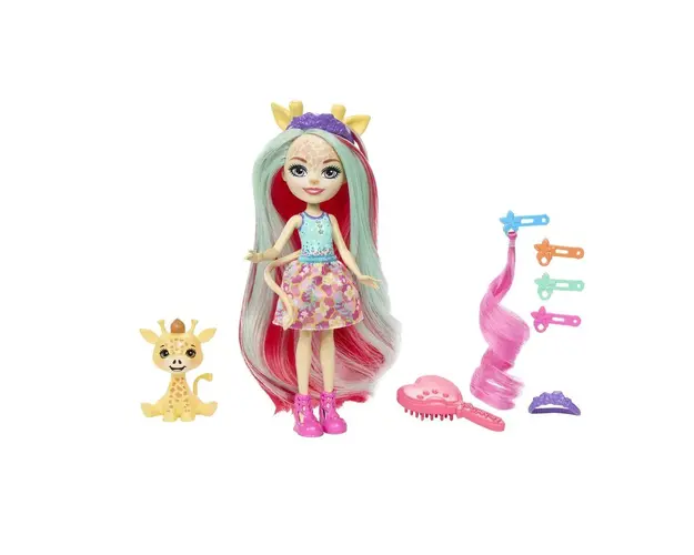 Papusa Enchantimals Glam Party Gillian Giraffe