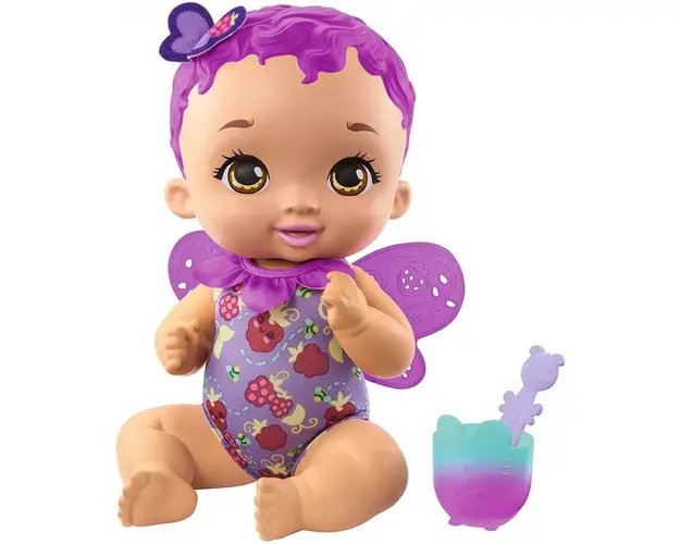 Papusa Garden Baby Berry Hungry Fluturas cu par mov