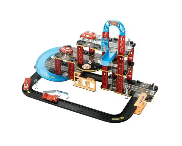 Parcare cu lift si autospeciale de pompieri Racing