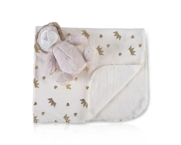 Paturica Cangaroo cu leu bej 90x75 cm