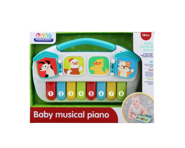 Pian muzical pentru bebelusi 8 clape Baby Musical