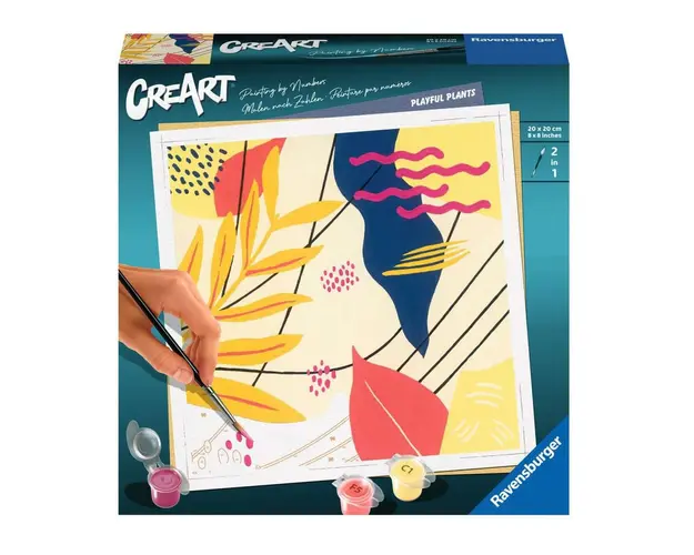 Pictura pe numere Ravensburger Creart Plante Jucause RVSPBN23638