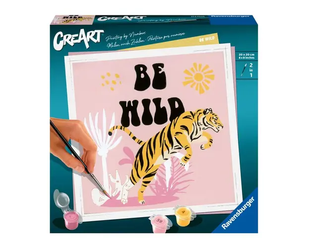 Pictura pe numere Ravensburger Creart Tigru Be Wild RVSPBN23665
