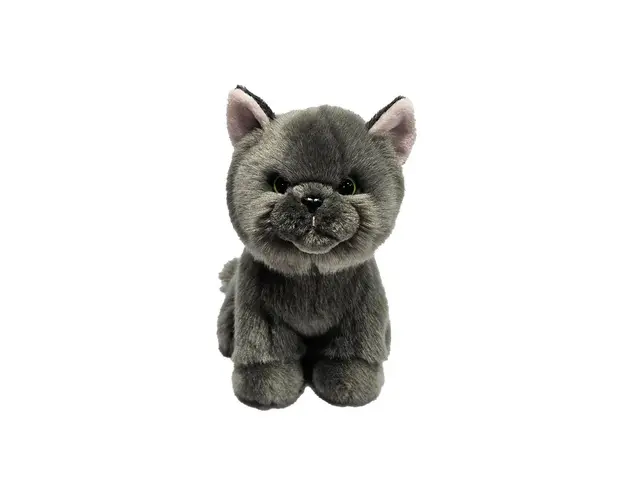 Pisica persana gri de plus Silky 18 cm