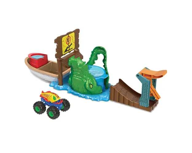 Pista Hot Wheels Color Shifters Monster Trucks Swamp Chomp