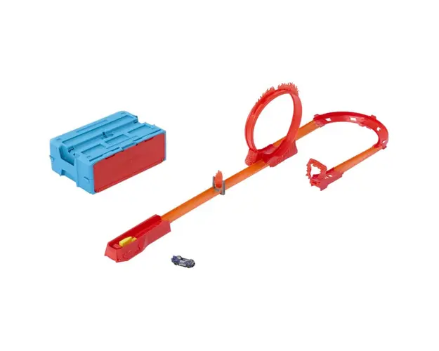 Pista Hot Wheels Track Builder Flame Stunt
