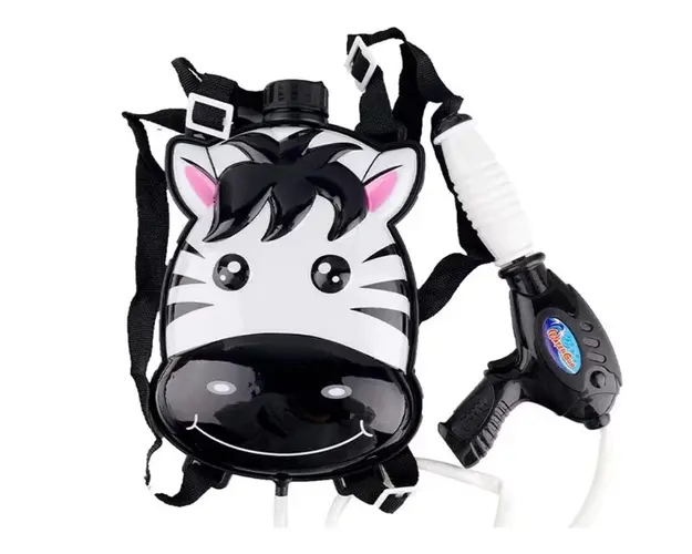 Pistol de apa cu rezerva apa in mini rucsac Wave Mini Zebra