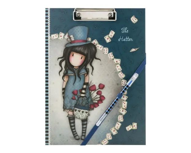 Planificator cu clip board Gorjuss The Hatter