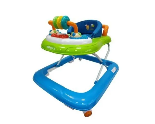 Premergator cu balansoar Kikkaride Let s Go Kitte blue, green
