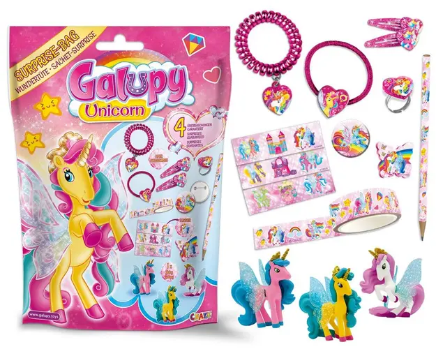 Punguta cu figurina surpriza Craze Galupy Unicorn