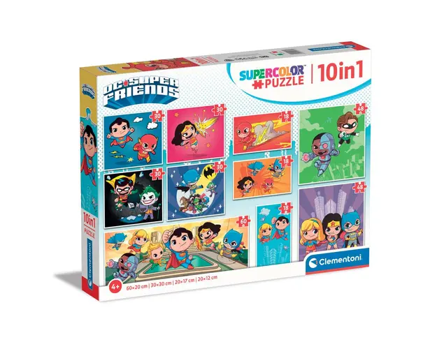 Puzzle 10 in 1 Clementoni DC Comics
