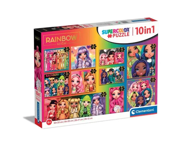 Puzzle 10 in 1 Clementoni Rainbow High