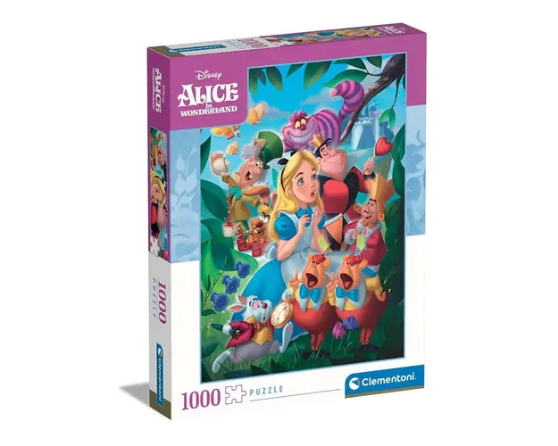 Puzzle 1000 piese Clementoni Alice In Tara Minunilor 39673