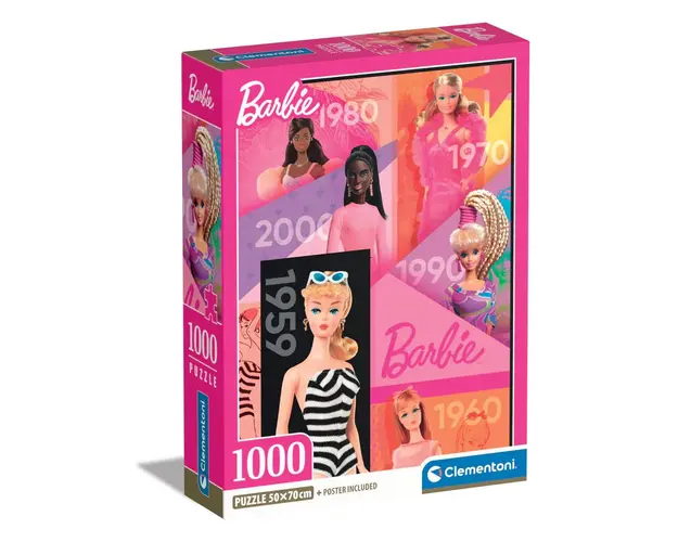Puzzle 1000 piese Clementoni Barbie 39806