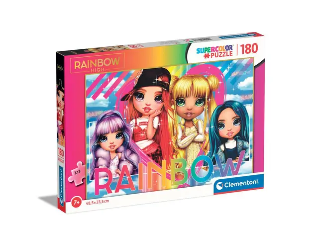 Puzzle 180 piese Clementoni Rainbow High 29776