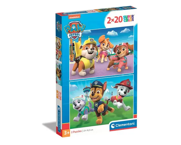 Puzzle 2 x 20 piese Clementoni Patrula Catelusilor 25282