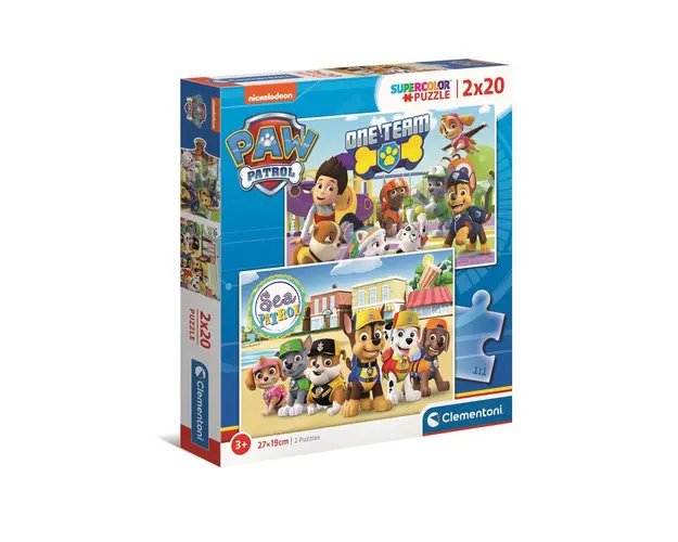Puzzle 2 x 20 piese Clementoni Paw Patrol 24779