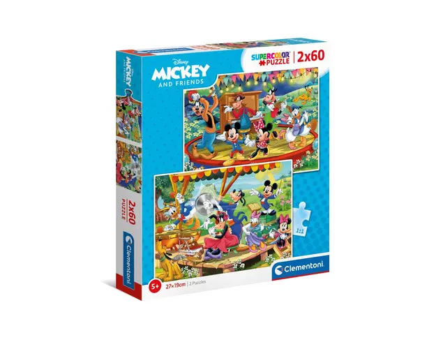 Puzzle 2 x 60 piese Clementoni Mickey and Friends 21620