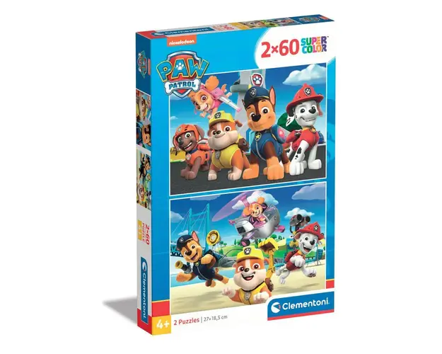 Puzzle 2 x 60 piese Clementoni Paw Patrol 21623