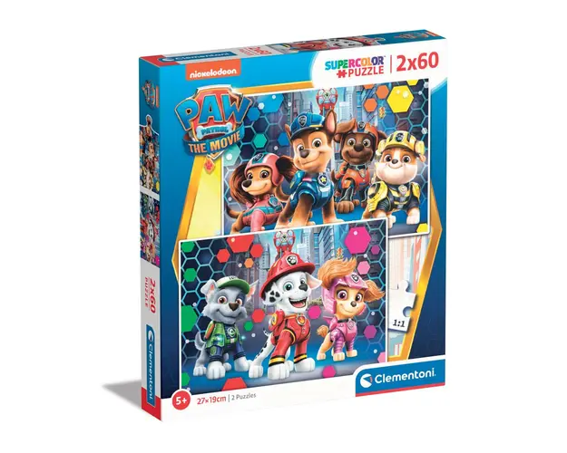 Puzzle 2 x 60 piese Clementoni Paw Patrol The Movie 24787