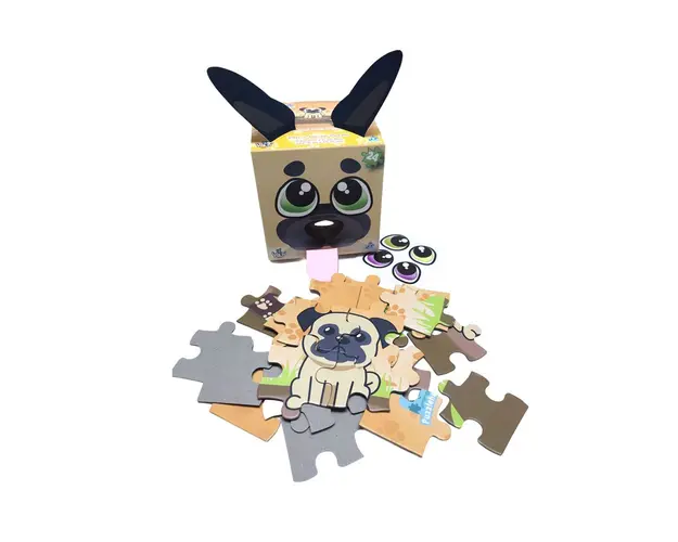 Puzzle 24 piese Y Wow PuzzleHeadz Catelus