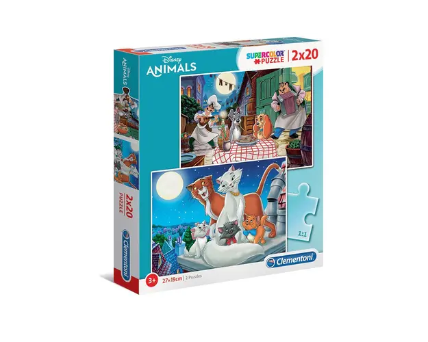 Puzzle 2x20 piese Clementoni Disney Animals