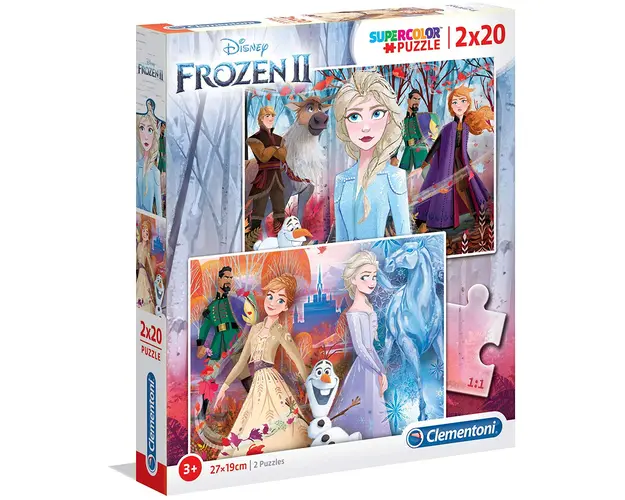 Puzzle 2x20 piese Clementoni Frozen