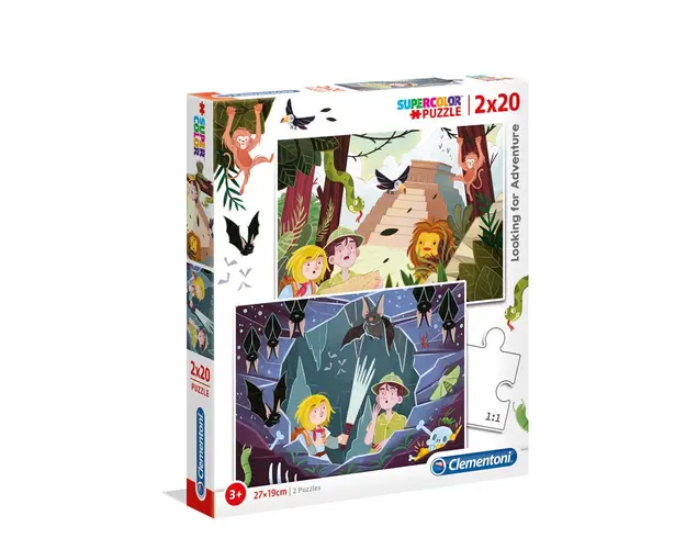 Puzzle 2x20 piese Clementoni Looking For Adventure
