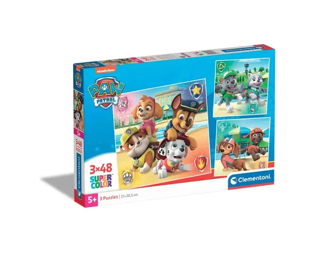 Puzzle 3 x 48 piese Clementoni Paw Patrol 25301