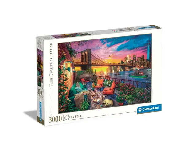 Puzzle 3000 piese Clementoni Manhatan Balcony Sunset 33552