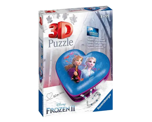 Puzzle 3D Ravensburger Inima Frozen 54 piese RVS3D11236