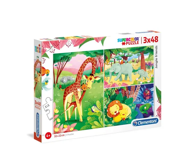 Puzzle 3x48 piese Clementoni Jungle Friends