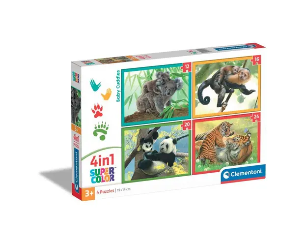 Puzzle 4 in 1 Clementoni Baby Cuddles 21532