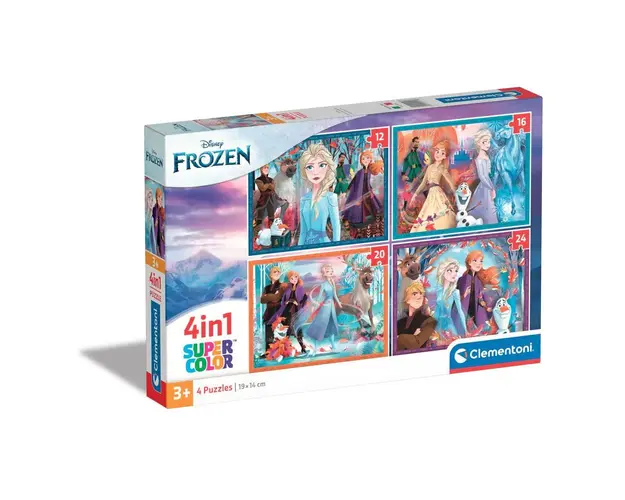 Puzzle 4 in 1 Clementoni Supercolor Frozen 2 21518